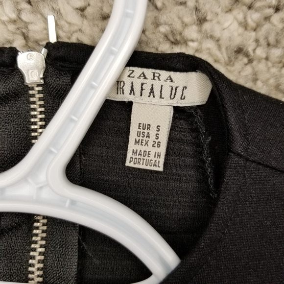 Zara midi blue and black size small dress - Picture 3 of 9